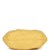 Chanel Mini Pouch Yellow Shiny Lambskin Tortoiseshell Plexiglass Gold Hardware
