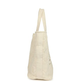 Chanel CC Beach Hobo Bag & Towel Set Ecru Terry Silver and Black Hardware