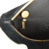 Chanel Small Bowling Bag Black Suede Antique Gold Hardware - Thumbnail View 10