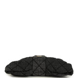 Chanel Maxi Bow Bag Black Washed Denim Antique Gold Hardware