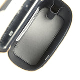 Chanel Small Classic Vanity Case Dark Blue Denim Light Gold Hardware