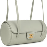 Chanel Preppy Coco Bowling Bag Light Green Shiny Caviar Brushed Gold Hardware