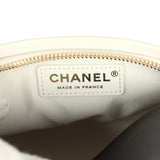 Chanel Coco Beach Ball Bag Black and White Calfskin Antique Gold Hardware