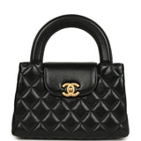 Pre-owned Chanel Small Kelly Shopper Black Shiny Aged Calfskin Brushed Gold Hardware - Thumbnail View 1