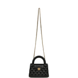 Pre-owned Chanel Small Kelly Shopper Black Shiny Aged Calfskin Brushed Gold Hardware - Thumbnail View 7