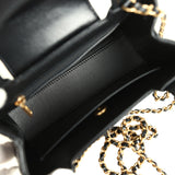 Pre-owned Chanel Small Kelly Shopper Black Shiny Aged Calfskin Brushed Gold Hardware - Thumbnail View 8