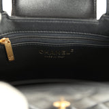 Pre-owned Chanel Small Kelly Shopper Black Shiny Aged Calfskin Brushed Gold Hardware - Thumbnail View 9