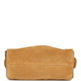 Chanel Mini 25 Hobo Bag Tan Suede Antique Gold Hardware - Thumbnail View 6