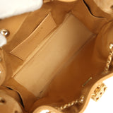 Chanel Mini 25 Hobo Bag Tan Suede Antique Gold Hardware - Thumbnail View 8