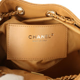 Chanel Mini 25 Hobo Bag Tan Suede Antique Gold Hardware - Thumbnail View 9