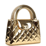Chanel Small Kelly Shopper Light Gold Metallic Mirror Calfskin Light Gold Hardware - Thumbnail View 2