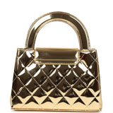Chanel Small Kelly Shopper Light Gold Metallic Mirror Calfskin Light Gold Hardware - Thumbnail View 4