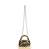 Chanel Small Kelly Shopper Light Gold Metallic Mirror Calfskin Light Gold Hardware - Thumbnail View 7