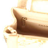Chanel Small Kelly Shopper Light Gold Metallic Mirror Calfskin Light Gold Hardware - Thumbnail View 10