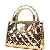Chanel Small Kelly Shopper Light Gold Metallic Mirror Calfskin Light Gold Hardware - Thumbnail View 4