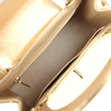 Chanel Small Kelly Shopper Light Gold Metallic Mirror Calfskin Light Gold Hardware - Thumbnail View 7