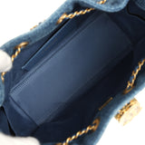 Chanel Mini 25 Hobo Bag Blue Washed Denim Antique Gold Hardware - Thumbnail View 8