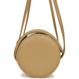 Chanel Preppy Coco Bowling Bag Dark Beige Shiny Caviar Brushed Gold Hardware