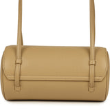 Chanel Preppy Coco Bowling Bag Dark Beige Shiny Caviar Brushed Gold Hardware