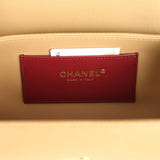 Chanel Preppy Coco Bowling Bag Dark Beige Shiny Caviar Brushed Gold Hardware