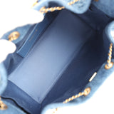 Chanel Small 25 Hobo Bag Blue Washed Denim Antique Gold Hardware - Thumbnail View 8