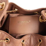 Chanel Medium 25 Hobo Bag Brown Caviar Antique Gold Hardware