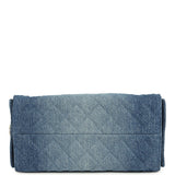 Chanel Small 25 Hobo Bag Blue Washed Denim Antique Gold Hardware