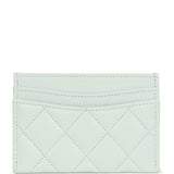 Chanel Classic Card Holder Light Blue Caviar Gold Hardware - Thumbnail View 4