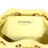 Chanel Mini 25 Hobo Bag Light Yellow Caviar Antique Gold Hardware - Thumbnail View 9
