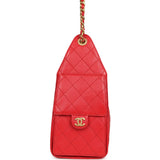 Chanel Small 25 Hobo Bag Dark Red Caviar Antique Gold Hardware