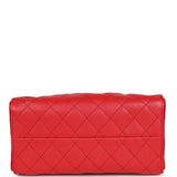 Chanel Small 25 Hobo Bag Dark Red Caviar Antique Gold Hardware