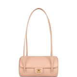 Chanel Preppy Coco Bowling Bag Light Pink Shiny Caviar Brushed Gold Hardware - Thumbnail View 7