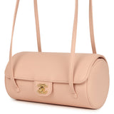 Chanel Preppy Coco Bowling Bag Light Pink Shiny Caviar Brushed Gold Hardware - Thumbnail View 5