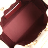 Chanel Small 25 Hobo Bag White Caviar Antique Gold Hardware