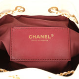 Chanel Small 25 Hobo Bag White Caviar Antique Gold Hardware