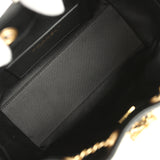 Chanel Mini 25 Hobo Bag Black Caviar Antique Gold Hardware