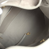 Chanel Maxi Hobo Bag Dark Grey Suede Antique Gold Hardware