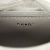 Chanel Maxi Hobo Bag Dark Grey Suede Antique Gold Hardware