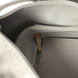 Chanel Maxi Hobo Bag Dark Grey Suede Antique Gold Hardware