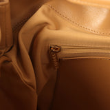 Chanel Maxi Hobo Bag Beige Suede Antique Gold Hardware