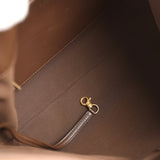 Chanel Maxi Hobo Bag Dark Brown Suede Antique Gold Hardware - Thumbnail View 8