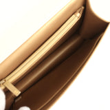 Preowned Chanel Small Chic Pearls Flap Bag White Calfskin Antique Gold Hardware - Thumbnail View 8