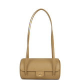 Chanel Preppy Coco Bowling Bag Dark Beige Shiny Caviar Brushed Gold Hardware - Thumbnail View 2