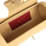 Chanel Preppy Coco Bowling Bag Dark Beige Shiny Caviar Brushed Gold Hardware - Thumbnail View 8