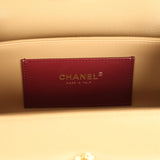 Chanel Preppy Coco Bowling Bag Dark Beige Shiny Caviar Brushed Gold Hardware - Thumbnail View 9