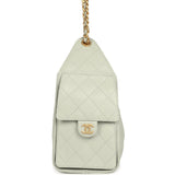 Chanel Small 25 Hobo Bag Light Green Caviar Antique Gold Hardware - Thumbnail View 4