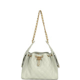 Chanel Small 25 Hobo Bag Light Green Caviar Antique Gold Hardware - Thumbnail View 6
