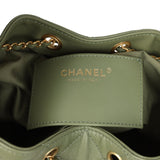 Chanel Small 25 Hobo Bag Green Caviar Antique Gold Hardware - Thumbnail View 9
