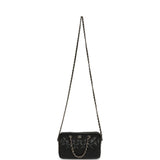Chanel Mini Timeless Classic Barrel Bag with Chain Black Shiny Caviar Light Gold Hardware