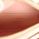 Chanel Mini Hobo Pouch with Chain Light Pink, Brown and White Crochet and Lambskin Light Gold Hardware